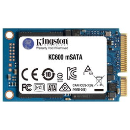 Kingston KC600 SSD 1TB mSATA SATA III - Disco de Estado Sólido con NAND 3D TLC, AES 256-bit, 550/520 MB/s, Referencia SKC600MS/1024G